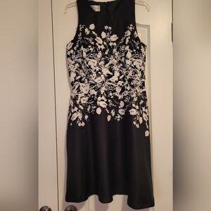 Donna Morgan Black Dress with white floral